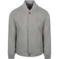 Blouson Suitable Bomber En Flanelle Gris