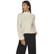 Pull Vila Noos Lory High Knit - Eggnog