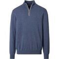 Pull Casamoda Pull-over Demi-Zip Solid Bleu