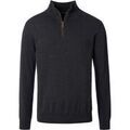 Pull Casamoda Pull-over Demi-Zip Solid Anthracite