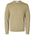 Pulls/Sweat sur Grenoble : Pull Selected Noos Tray Knit - Kelp