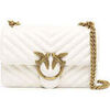 Sac Bandouliere Pinko love one mini crossbody bag white