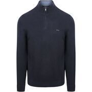 Pull Mcgregor Pull Half Zip Laine Merinos Structure Marine