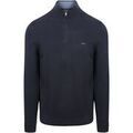 Pull Mcgregor Pull Half Zip Laine Merinos Structure Marine