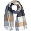Echarpe Profuomo &Eacute;charpe Laine Bleu Gris Beige Multicolore