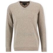 Pull Barbour Essential V-Neck Jumper - Washed Stone