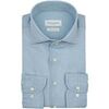 Chemise Profuomo Chemise Twill Denim Bleu Clair