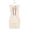 Robe courte Tara Jarmon Robe en coton beige