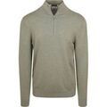 Pulls/Sweat sur Grenoble : Pull Profuomo Pullover Half Zip Luxury Basic Vert
