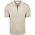 Polo Profuomo Knitted Half Zip Polo Dropneedle Beige Polo Profuomo Knitted Half Zip Polo Dropneedle Beige Grenoble
