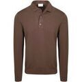 Polos sur Grenoble : Polo Profuomo Longsleeve Polo Luxury Basic Marron