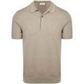 Polos sur Grenoble : Polo Profuomo Knitted Polo Beige