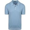 Polo Suitable Knitted Polo Jacquard Bleu Clair
