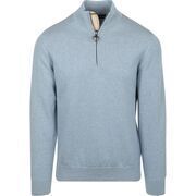 Sweat-shirt Barbour Pull Half Zip Bleu Clair