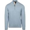 Sweat-shirt Barbour Pull Half Zip Bleu Clair