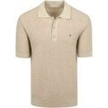 Polos sur Grenoble : Polo Gant Knitted Polo Beige