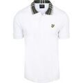Polo Lyle & Scott Polo Lyle Scott Col Tartan Blanc