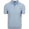 T-shirt Suitable Polo Maille Riva Chevrons Bleu Clair
