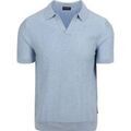 Tee-shirts sur Grenoble : T-shirt Suitable Polo Maille Riva Chevrons Bleu Clair