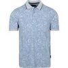 Polo State Of Art Polo Imprim&eacute; Feuillage Bleu Clair Bleu