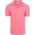 Tee-shirts sur Grenoble : T-shirt Sun68 Polo Col Ray&eacute; Fin Rose Rose
