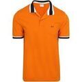 Tee-shirts sur Grenoble : T-shirt Sun68 Polo Multistripes Collar Orange
