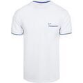 Tee-shirts sur Grenoble : T-shirt Sun68 T-shirt Piqu&eacute; Ray&eacute; Fluo Blanc Blanc