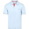 Polo Gant Polo Piqu&eacute; Contrast Bleu Frais Bleu