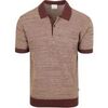 T-shirt Knowledge Cotton Apparel Polo en maille Chocolat