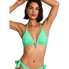 Maillots de bain Selmark Haut maillot de bain triangle pr&eacute;form&eacute; BIKINI BAY Vert