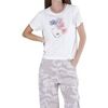 T-shirt Caf&eacute; Noir JT0266 Blanc