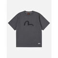 Tee-shirts sur Grenoble : T-shirt Evisu 2ESHTM6TS1088 HT SEAGULL PRINTED SS TEE-CHAX CHARCOAL