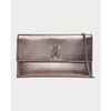 Pochette Patrizia Pepe Pochette avec logo fly Argent&eacute;
