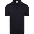 Polo Suitable Knitted Polo Demi-Zip Dan Marine