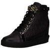 Baskets montantes Guess Sneaker Femme Compens&eacute;e Furrley &agrave; logo Noir Noir