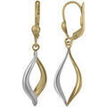 Boucles d'oreille sur Grenoble : Boucles oreilles Brillaxis Boucles d'oreilles bicolores en or 9 carats