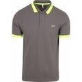 Tee-shirts sur Grenoble : T-shirt Sun68 Poloshirt Big Stripe Fluo Anthracite