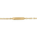 Bracelets sur Grenoble : Bracelets Brillaxis Identit&eacute; b&eacute;b&eacute; or jaune 9 carats maille marine Jaune