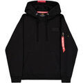 Pulls/Sweat sur Grenoble : Sweat-shirt Alpha Industries Red Stripe Hoodie - black