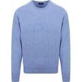 Pull William Lockie Pullover O-neck Lambswool Glacier