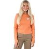 T-shirt Calvin Klein Jeans T-shirt &agrave; manches longues Calvin Klein slim fit femme orange Orange