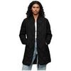 Manteau Superdry Manteau Studio Long Liner matelass&eacute; Noir