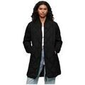 Manteaux sur Grenoble : Manteau Superdry Manteau Studio Long Liner matelass&eacute; Noir