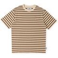 Tee-shirts sur Grenoble : T-shirt Sanjo Stripes 80 T-Shirt - Cappuccino Ecru