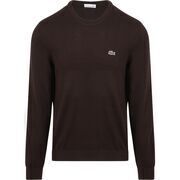 Pull Lacoste Pull Marron Fonc&eacute; Marron
