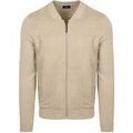 Gilets sur Grenoble : Gilet State Of Art Cardigan Zip Bomber Beige