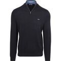 Pull Mcgregor Pull Demi-Zip Coton-Cachemire Marine