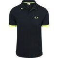 Polos sur Grenoble : Polo Sun68 Polo Big Logo Fluo Marine
