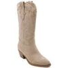 Boots Vera Collection Bottines Santiags style Cowboy, Taupe