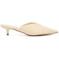Tee-shirts sur Grenoble : T-shirt Vera Collection Mules &agrave; bout pointu et petit talon, Ivoire Beige